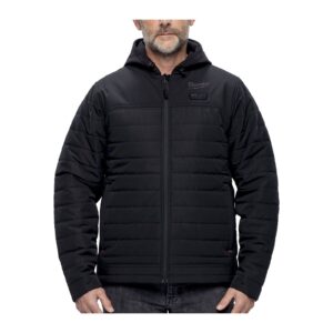 Jachetă puffer încălzită M12 HEXON neagră Milwaukee M12 HPJBL3-0 (XXL)