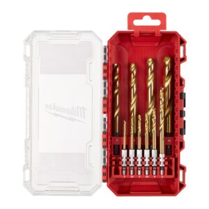 RED HEX - Burghie SHOCKWAVE HSS-Ground Titan pentru metal 10 buc Milwaukee