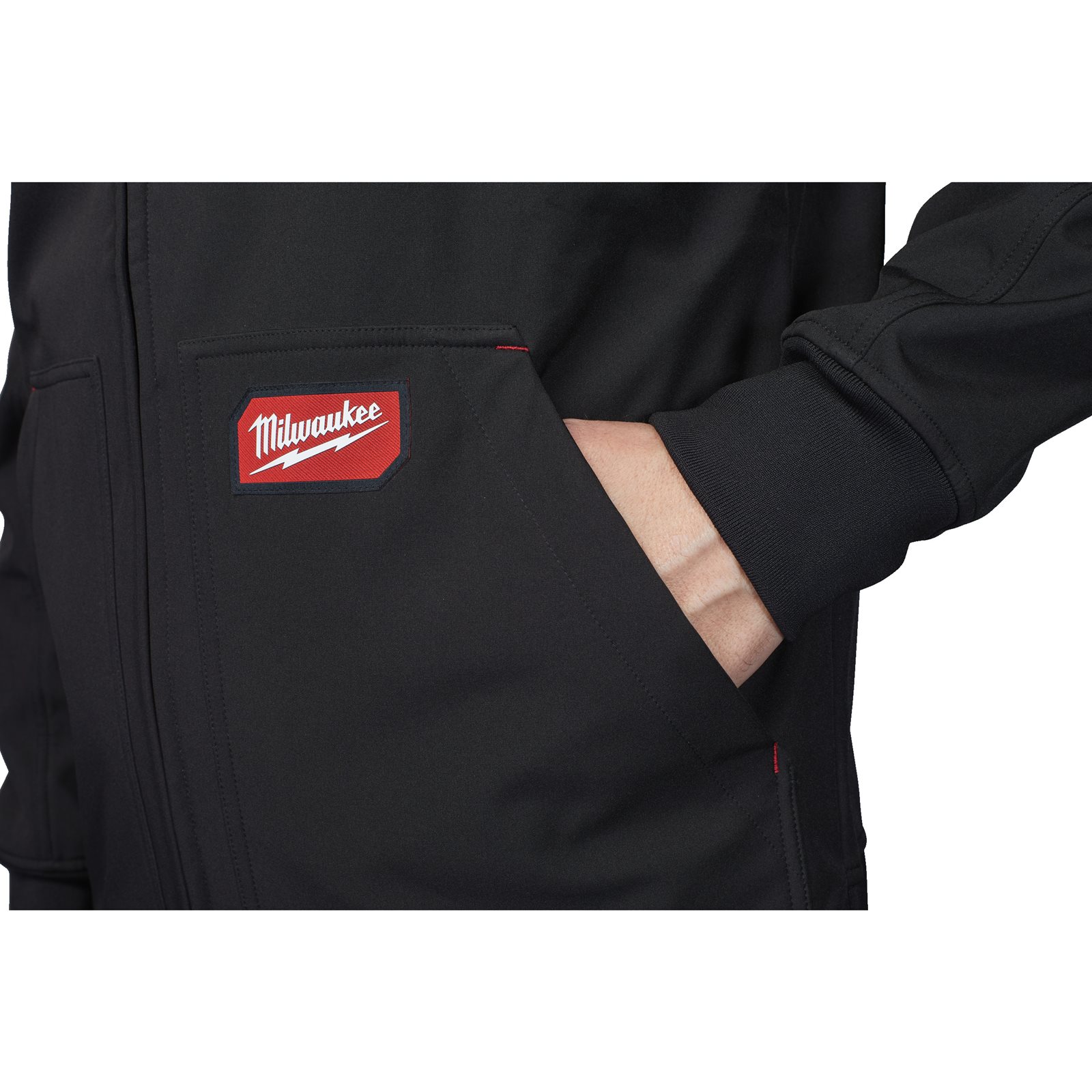Jachetă Softshell neagră cu glugă FREEFLEX Milwaukee SJ BL S - detaliu 1