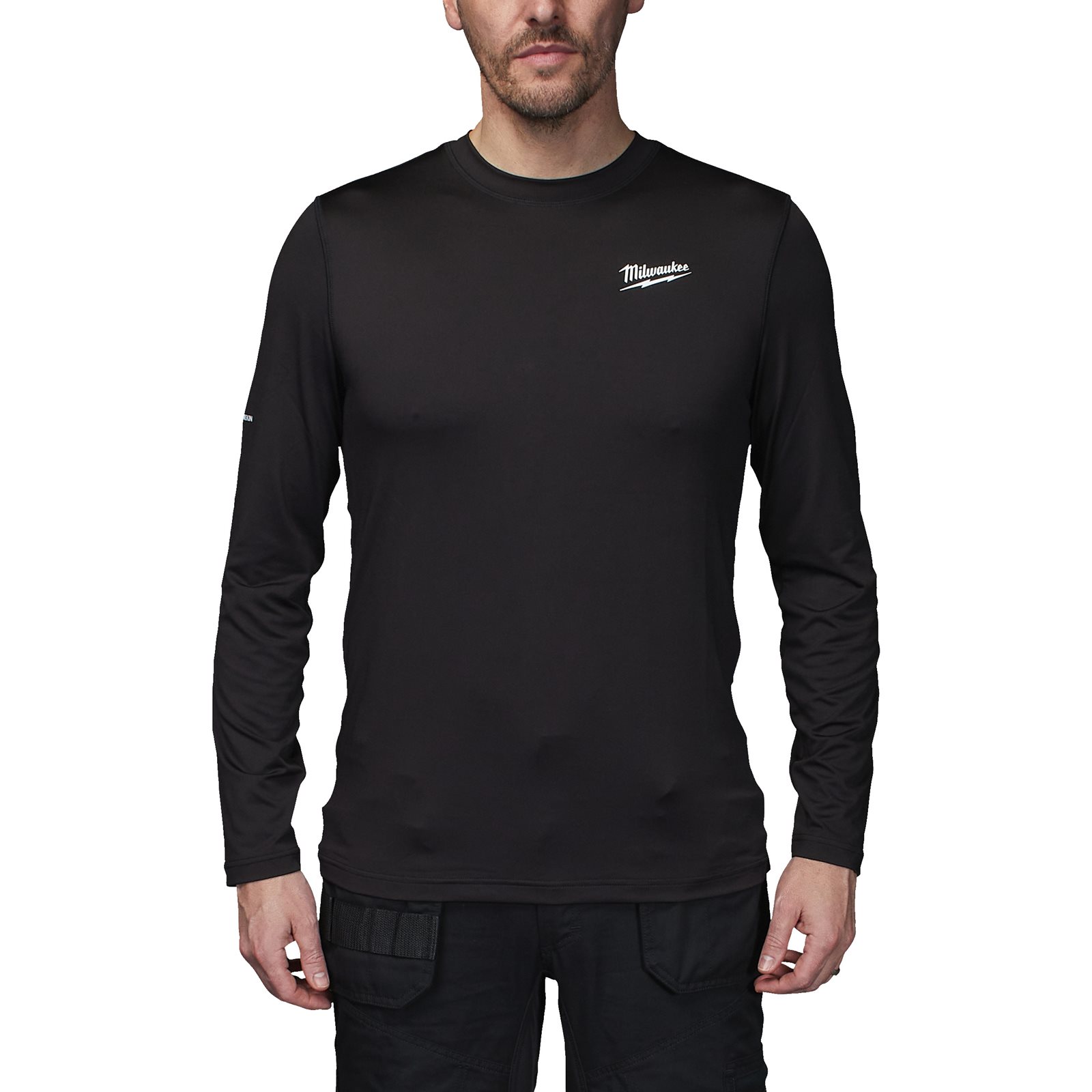Bluză de corp neagră, vreme rece WORKSKIN Milwaukee CWB LS BL S