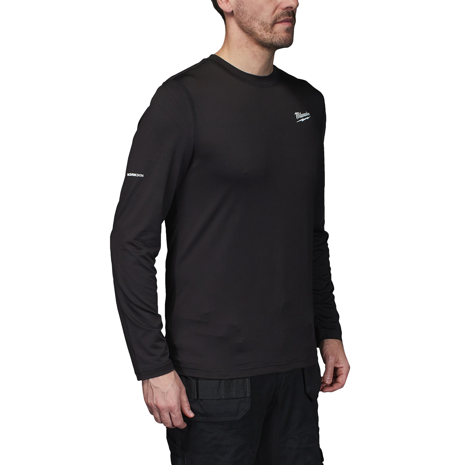 Bluză de corp neagră, vreme rece WORKSKIN Milwaukee CWB LS BL S - imagine 2