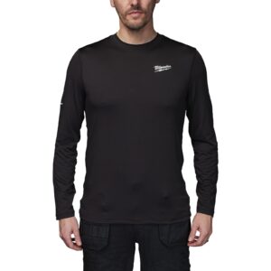 Bluză de corp neagră, vreme rece WORKSKIN Milwaukee CWB LS BL M