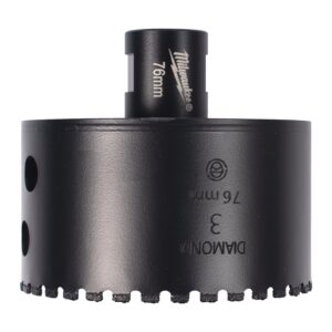 Burghie diamantate M14 pentru găurire uscată 76mm Milwaukee