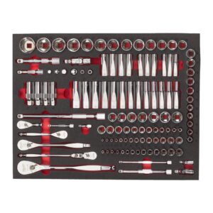 Set inserție spumă goală pentru antrenor cu clichet și tubulare 1/4", 3/8" & 1/2" Milwaukee 4932498518