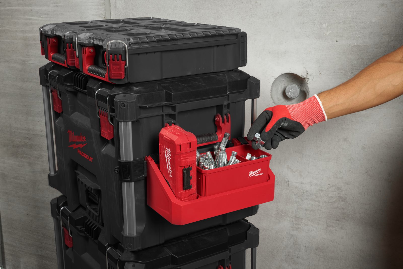 PACKOUT Adaptor lateral Milwaukee - in utilizare 1
