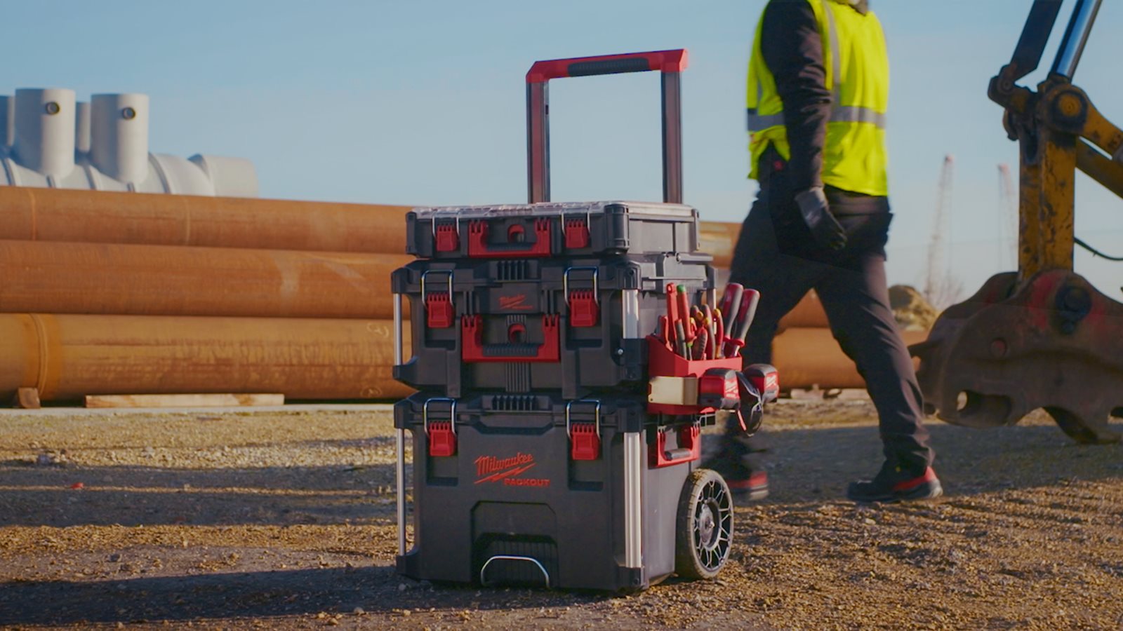 PACKOUT Suport lateral scule de mână Milwaukee - in utilizare 4