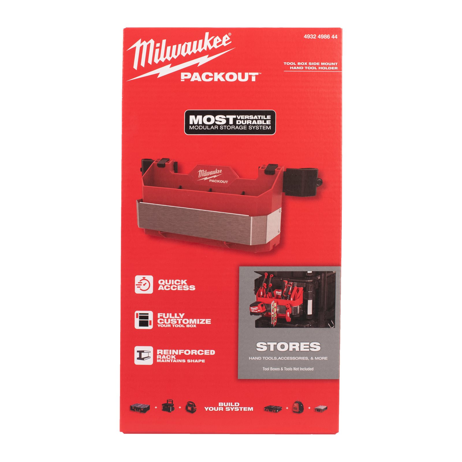 PACKOUT Suport lateral scule de mână Milwaukee - continutul pachetului 1