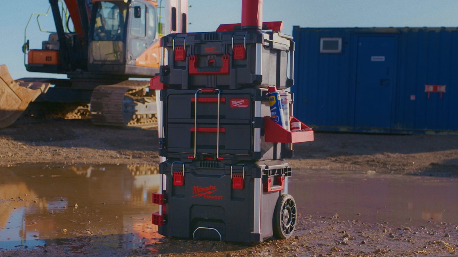 PACKOUT Suport lateral tăviță Milwaukee - in utilizare 3