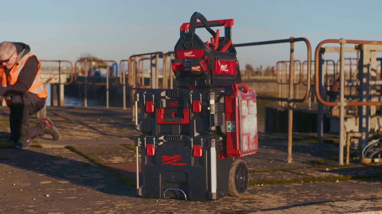 PACKOUT Suport lateral de fixare Milwaukee - in utilizare 13