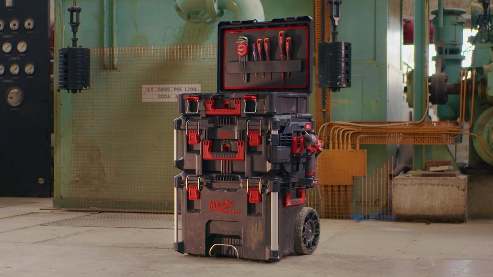 PACKOUT Suport lateral de fixare Milwaukee - in utilizare 8