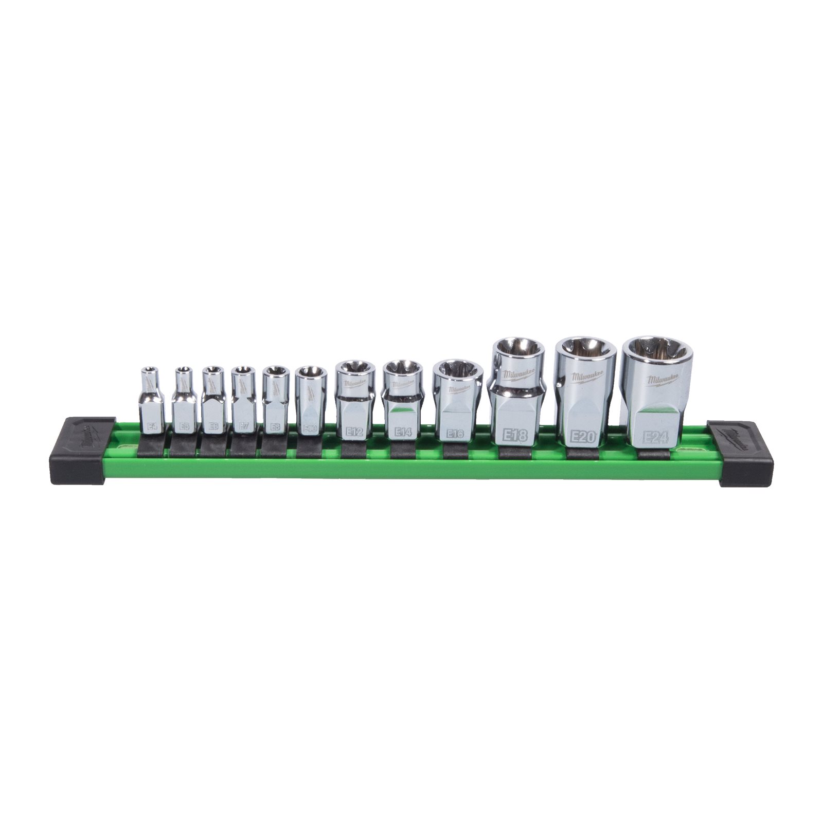Seturi 12 buc. cap tubulară 1/4",3/8",1/2" metric E-TX Milwaukee