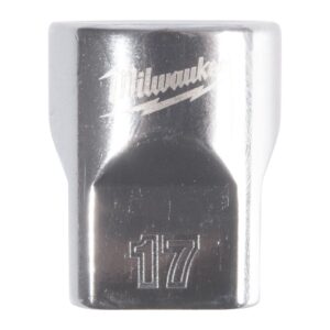 Cheie tubulară 3/8" metrică, 12 puncte 17mm Milwaukee