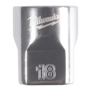 Cheie tubulară 3/8" metrică, 12 puncte 18mm Milwaukee