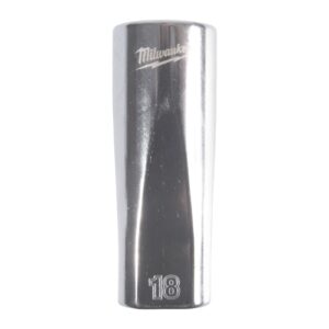 Cheie tubulară lungă 3/8" metrică, 12 puncte 18mm Milwaukee