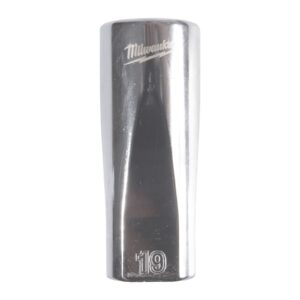 Cheie tubulară lungă 3/8" metrică, 12 puncte 19mm Milwaukee