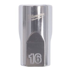 Cheie tubulară 1/2" metrică, 12 puncte 16mm Milwaukee