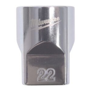 Cheie tubulară 1/2" metrică, 12 puncte 22mm Milwaukee
