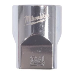 Cheie tubulară 1/2" metrică, 12 puncte 24mm Milwaukee