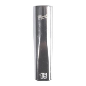 Cheie tubulară lungă 1/2" metrică, 12 puncte 15mm Milwaukee