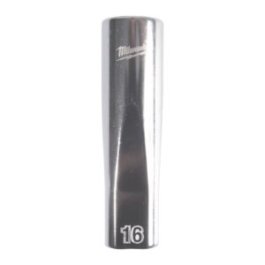 Cheie tubulară lungă 1/2" metrică, 12 puncte 16mm Milwaukee