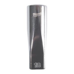 Cheie tubulară lungă 1/2" metrică, 12 puncte 18mm Milwaukee