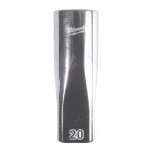 Cheie tubulară lungă 1/2" metrică, 12 puncte 20mm Milwaukee
