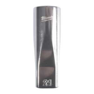 Cheie tubulară lungă 1/2" metrică, 12 puncte 21mm Milwaukee