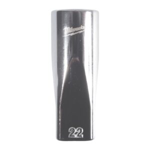 Cheie tubulară lungă 1/2" metrică, 12 puncte 22mm Milwaukee