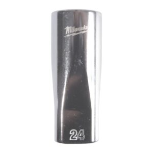 Cheie tubulară lungă 1/2" metrică, 12 puncte 24mm Milwaukee