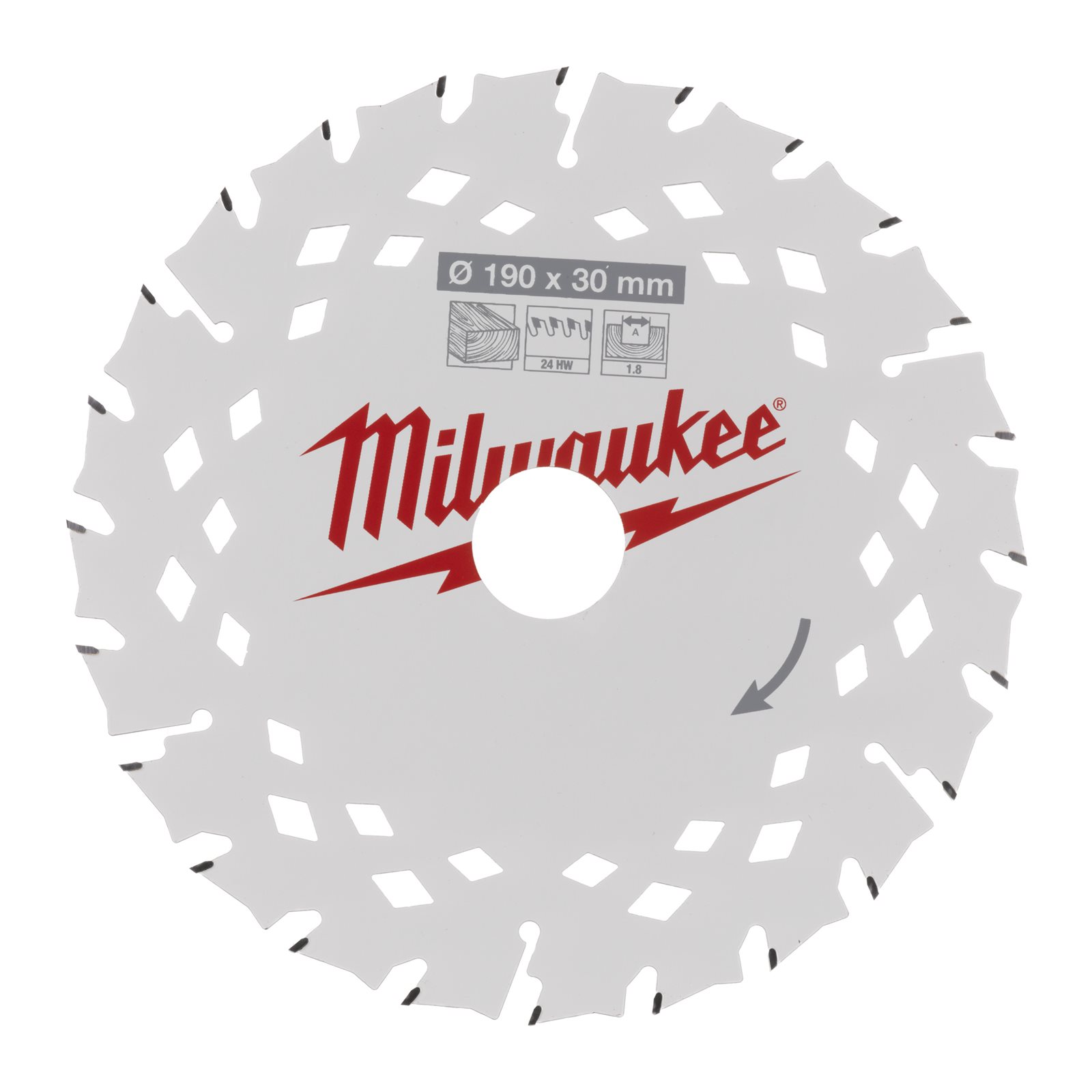 Circular Saw Blade - Wood 190 mm Milwaukee - imagine 2