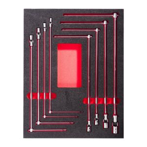 Set inserție spumă chei cu mâner T 8pc Milwaukee 4932499113