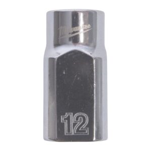 Cheie tubulară 1/2" metrică, 12 puncte 12mm Milwaukee