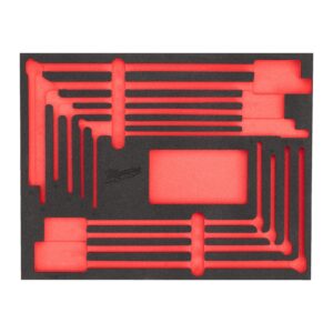 Set inserție spumă chei cu mâner T 10pc Milwaukee 4932499296
