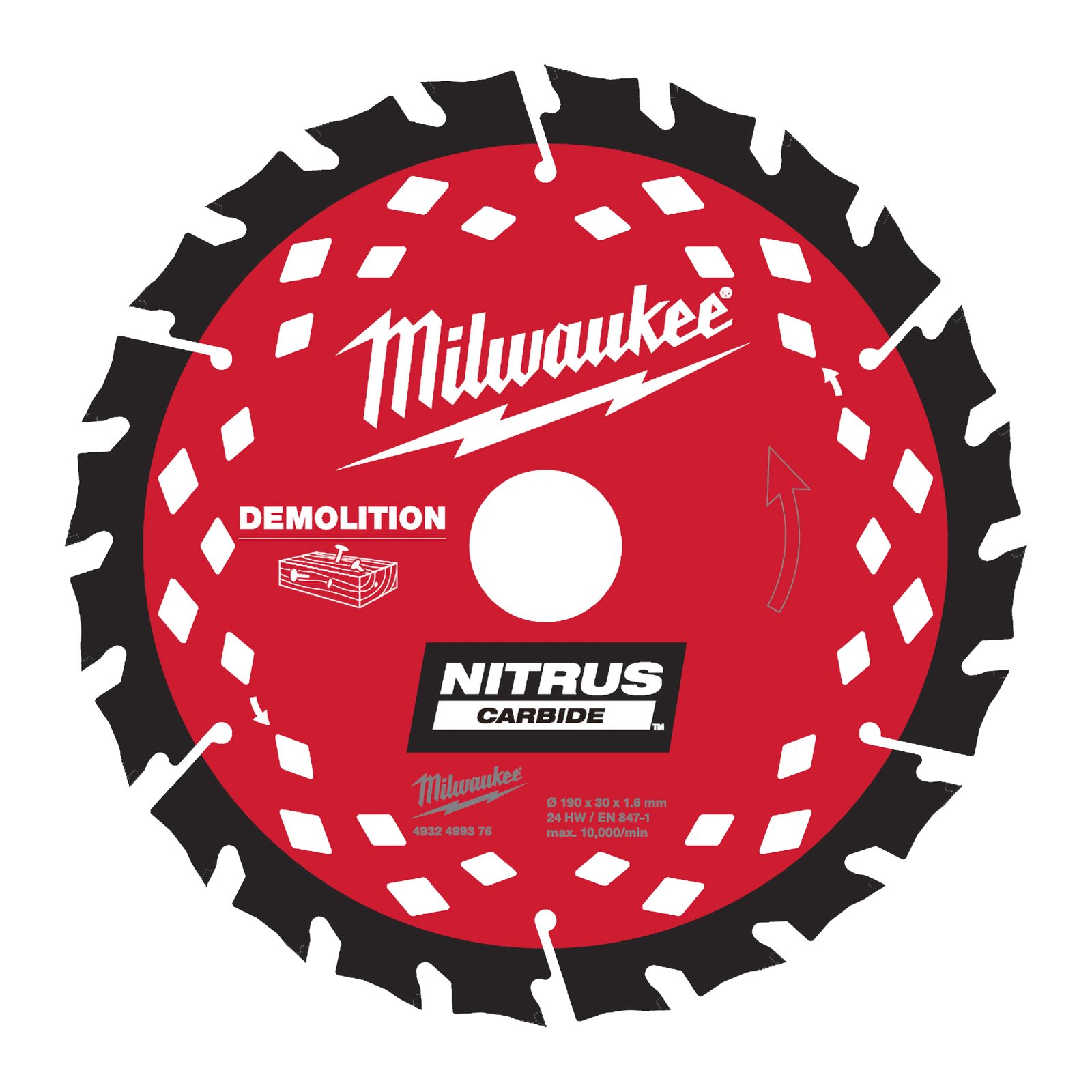 Pânză NITRUS pentru fierăstrău circular 190 mm Milwaukee