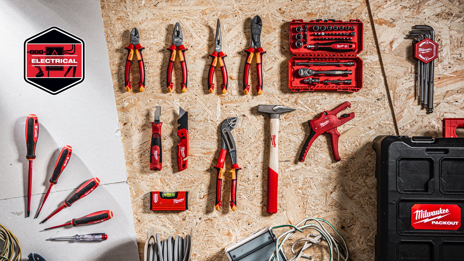 Set 62 piese PACKOUT pentru electricieni 62 buc Milwaukee - in utilizare 2