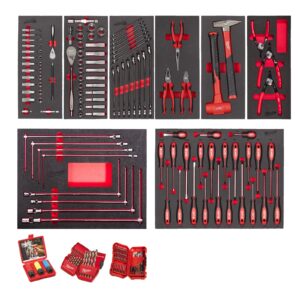 Inserție spumă master 172 buc. set automotive Milwaukee