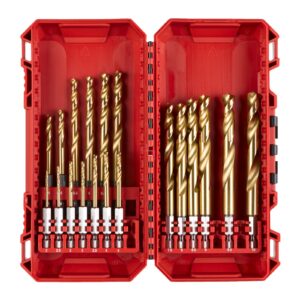 RED HEX - Burghie SHOCKWAVE HSS-Ground Titan pentru metal 19 buc Milwaukee
