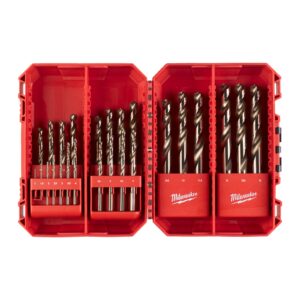 Burghie RED COBALT pentru metal - HSS-Ground - DIN 338 - casete 25 buc Milwaukee