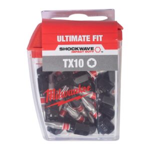 Biți pentru șurubelniță TX 25mm 25 buc Milwaukee