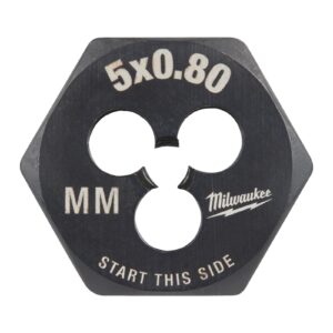 Filiere hexagonale pentru filet metric 1.00 mm Milwaukee 4932500614