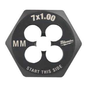 Filiere hexagonale pentru filet metric 1.00 mm Milwaukee 4932500615