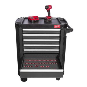 TOOLGUARD Dulap de scule mobil, cu 7 sertare, metalic, 78 cm dotat cu scule, EU 246 buc 78cm Milwaukee
