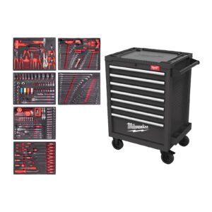 TOOLGUARD Dulap de scule mobil, metalic, 69 cm dotat cu 337 de scule automotive 337 buc 69cm Milwaukee 4932500746