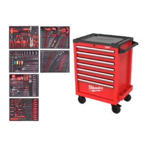 TOOLGUARD Dulap de scule mobil, metalic, 69 cm dotat cu 337 de scule automotive 337 buc 69cm Milwaukee 4932500746 - imagine 2
