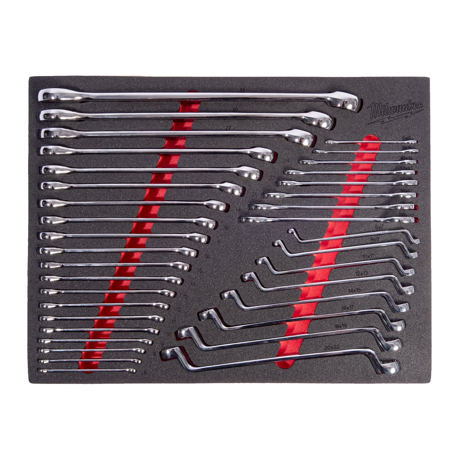 Set inserție spumă - chei 36 buc Milwaukee 4932500758