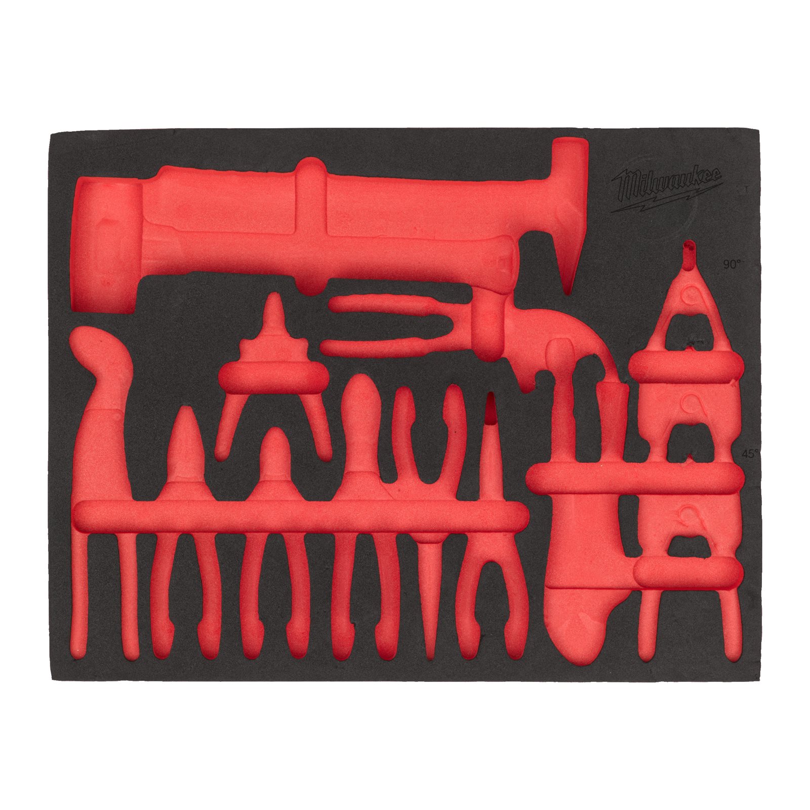Set inserție spumă cu șurubelnițe și leviere 38 buc Milwaukee 4932500761