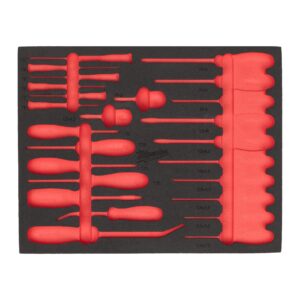 Set inserție spumă - antrenor cu clichet, chei tubulare și cap chei tubulare 1/4" și 3/8" 153 buc Milwaukee 4932500762