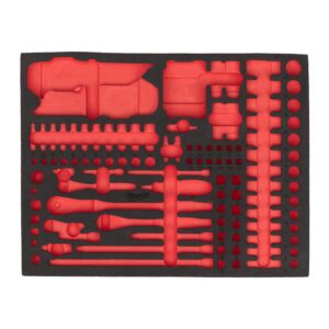 Set inserție spumă - antrenor cu clichet și chei tubulare de impact 1/2" 60 buc Milwaukee 4932500763