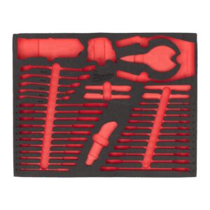 Set inserție spumă - clești și ciocane 14 buc Milwaukee 4932500766