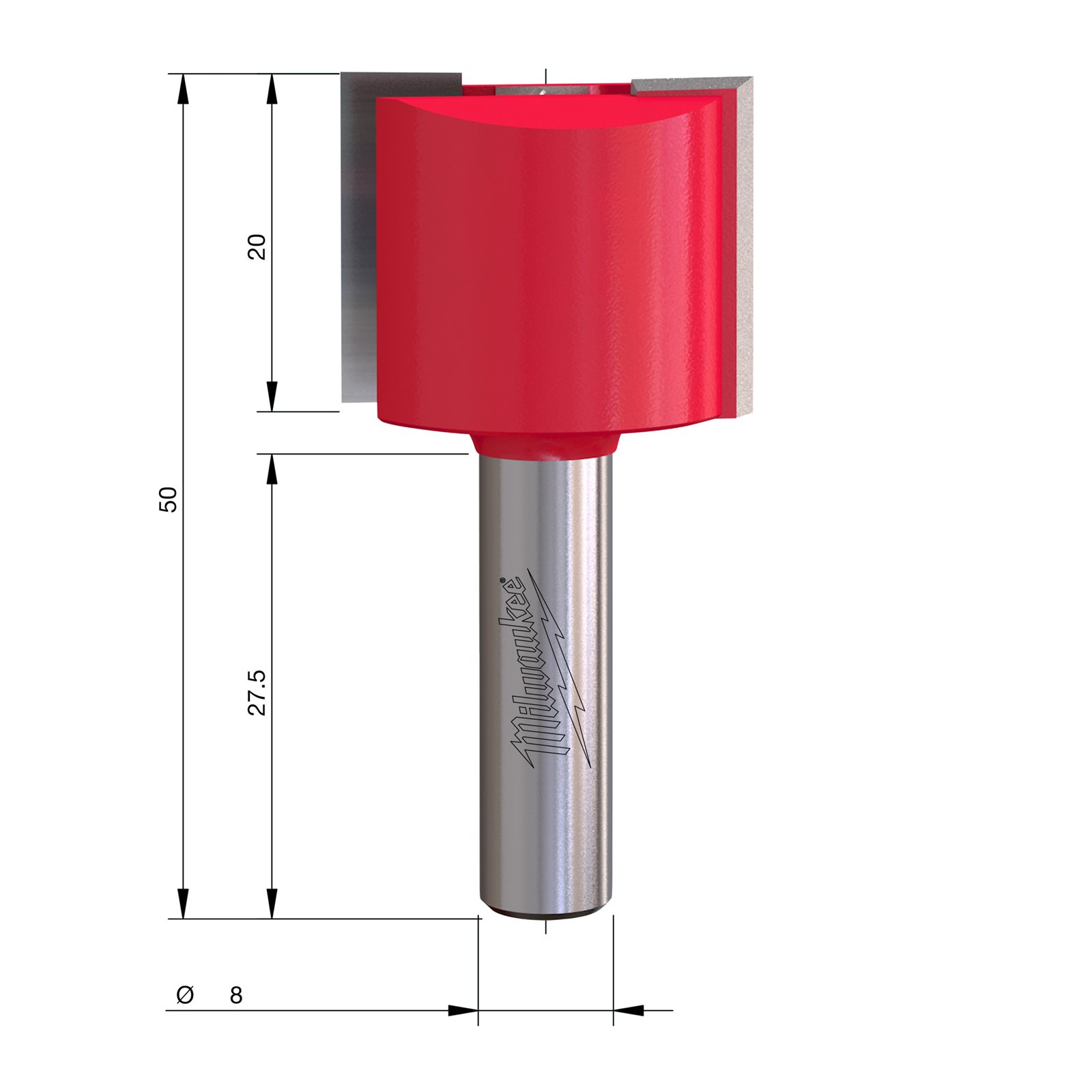 Freze lemn 50mm Milwaukee 4932500876 - imagine 3